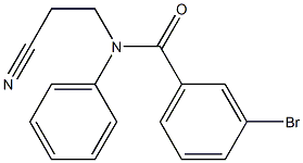 3-bromo-N-(2-cyanoethyl)-N-phenylbenzamide Structure