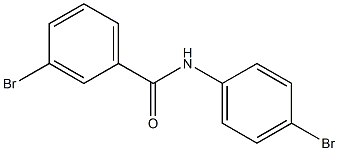 3-bromo-N-(4-bromophenyl)benzamide Struktur