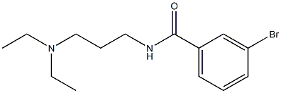 3-bromo-N-[3-(diethylamino)propyl]benzamide 结构式