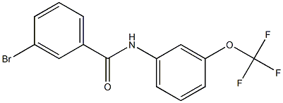 3-bromo-N-[3-(trifluoromethoxy)phenyl]benzamide,,结构式