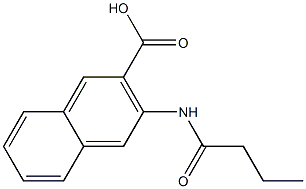 3-butanamidonaphthalene-2-carboxylic acid Structure