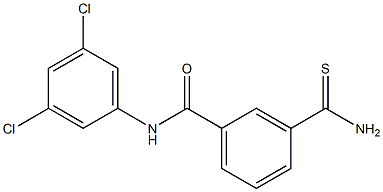 3-carbamothioyl-N-(3,5-dichlorophenyl)benzamide Structure