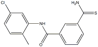 3-carbamothioyl-N-(5-chloro-2-methylphenyl)benzamide Structure