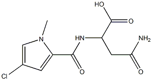 3-carbamoyl-2-[(4-chloro-1-methyl-1H-pyrrol-2-yl)formamido]propanoic acid