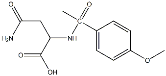 3-carbamoyl-2-[1-(4-methoxyphenyl)acetamido]propanoic acid
