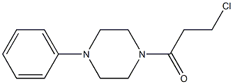 3-chloro-1-(4-phenylpiperazin-1-yl)propan-1-one 结构式
