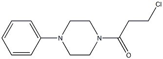 3-chloro-1-(4-phenylpiperazin-1-yl)propan-1-one 化学構造式