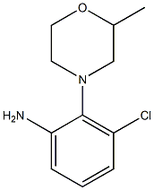 3-chloro-2-(2-methylmorpholin-4-yl)aniline Structure