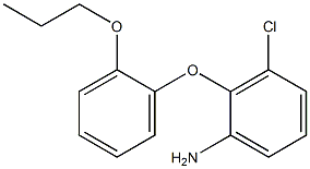 3-chloro-2-(2-propoxyphenoxy)aniline,,结构式