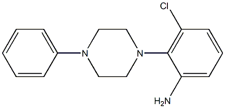 3-chloro-2-(4-phenylpiperazin-1-yl)aniline Structure