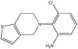 3-chloro-2-(6,7-dihydrothieno[3,2-c]pyridin-5(4H)-yl)aniline Structure