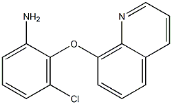 3-chloro-2-(quinolin-8-yloxy)aniline,,结构式