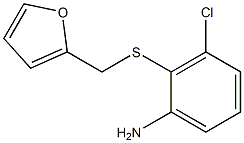 3-chloro-2-[(furan-2-ylmethyl)sulfanyl]aniline Struktur