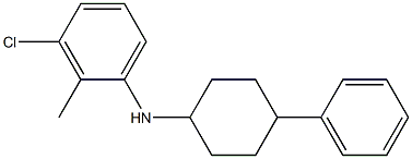  3-chloro-2-methyl-N-(4-phenylcyclohexyl)aniline