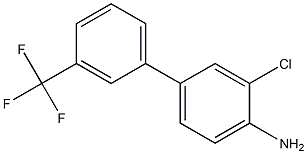 3-chloro-3'-(trifluoromethyl)-1,1'-biphenyl-4-amine 结构式