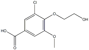 3-chloro-4-(2-hydroxyethoxy)-5-methoxybenzoic acid