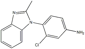 3-chloro-4-(2-methyl-1H-1,3-benzodiazol-1-yl)aniline 化学構造式