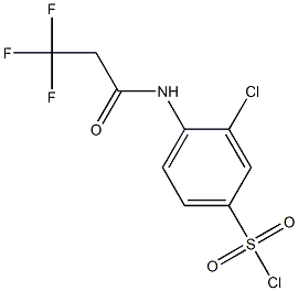 3-chloro-4-(3,3,3-trifluoropropanamido)benzene-1-sulfonyl chloride