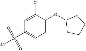  3-chloro-4-(cyclopentyloxy)benzene-1-sulfonyl chloride