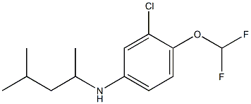 3-chloro-4-(difluoromethoxy)-N-(4-methylpentan-2-yl)aniline Structure