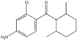 3-chloro-4-[(2,6-dimethylpiperidin-1-yl)carbonyl]aniline Structure