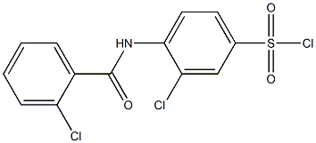 3-chloro-4-[(2-chlorobenzene)amido]benzene-1-sulfonyl chloride Structure