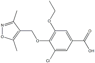 3-chloro-4-[(3,5-dimethylisoxazol-4-yl)methoxy]-5-ethoxybenzoic acid