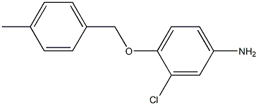 3-chloro-4-[(4-methylbenzyl)oxy]aniline 化学構造式