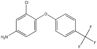 3-chloro-4-[4-(trifluoromethyl)phenoxy]aniline Structure