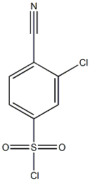 3-chloro-4-cyanobenzene-1-sulfonyl chloride,,结构式