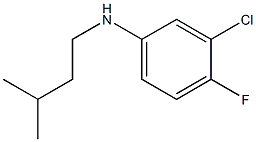3-chloro-4-fluoro-N-(3-methylbutyl)aniline