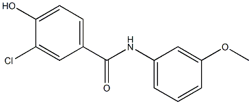3-chloro-4-hydroxy-N-(3-methoxyphenyl)benzamide 化学構造式