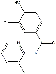3-chloro-4-hydroxy-N-(3-methylpyridin-2-yl)benzamide 结构式