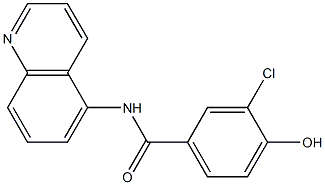  3-chloro-4-hydroxy-N-(quinolin-5-yl)benzamide