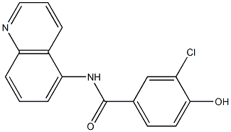 3-chloro-4-hydroxy-N-(quinolin-5-yl)benzamide