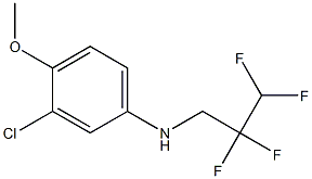 3-chloro-4-methoxy-N-(2,2,3,3-tetrafluoropropyl)aniline Structure