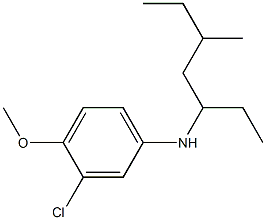 3-chloro-4-methoxy-N-(5-methylheptan-3-yl)aniline