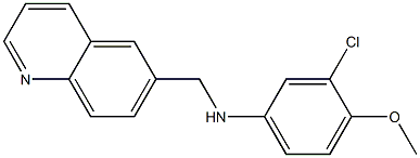 3-chloro-4-methoxy-N-(quinolin-6-ylmethyl)aniline