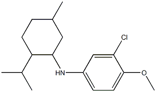 3-chloro-4-methoxy-N-[5-methyl-2-(propan-2-yl)cyclohexyl]aniline|