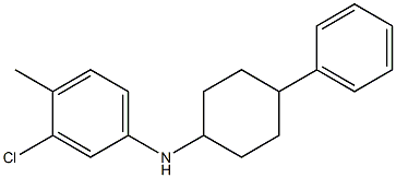 3-chloro-4-methyl-N-(4-phenylcyclohexyl)aniline 化学構造式