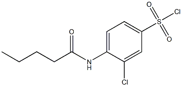  3-chloro-4-pentanamidobenzene-1-sulfonyl chloride