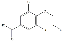 3-chloro-5-methoxy-4-(2-methoxyethoxy)benzoic acid Structure