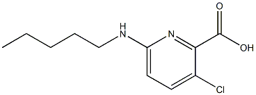 3-chloro-6-(pentylamino)pyridine-2-carboxylic acid