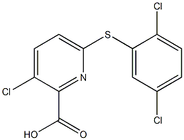 3-chloro-6-[(2,5-dichlorophenyl)sulfanyl]pyridine-2-carboxylic acid