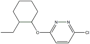 3-chloro-6-[(2-ethylcyclohexyl)oxy]pyridazine 化学構造式