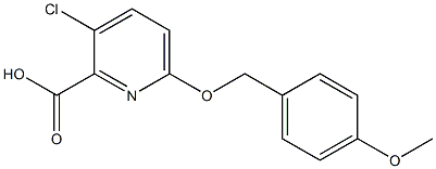 3-chloro-6-[(4-methoxyphenyl)methoxy]pyridine-2-carboxylic acid