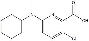 3-chloro-6-[cyclohexyl(methyl)amino]pyridine-2-carboxylic acid