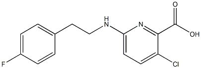 3-chloro-6-{[2-(4-fluorophenyl)ethyl]amino}pyridine-2-carboxylic acid