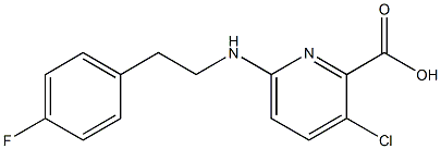 3-chloro-6-{[2-(4-fluorophenyl)ethyl]amino}pyridine-2-carboxylic acid|