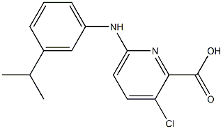 3-chloro-6-{[3-(propan-2-yl)phenyl]amino}pyridine-2-carboxylic acid 化学構造式